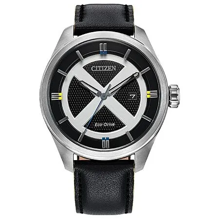 CITIZEN Men's Eco-Drive Marvel's X-Men 42.3mm Stainless Steel AW5007-17W