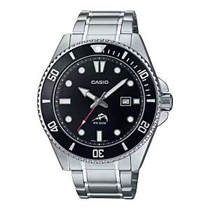 Casio Men's 44mm Diver Stainless Steel Bracelet Watch - MDV-106DD $60