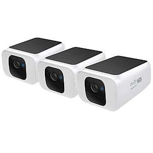 Cert. Refurb: eufy 2K Outdoor Solar Security Cameras (SoloCam S230 * 3) $95 + Free Shipping