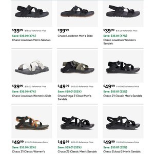 Chaco Men's/Women's Sandals/Slides $39.99 or less + Free S&H w/ Prime at Woot!