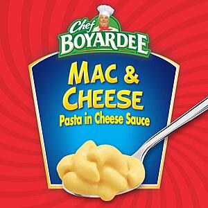 Chef Boyardee Chef Boyardee Mac & Cheese, 15 oz~$0.95 With S&S @ Amazon