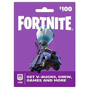 Costco Members: $100 Epic Fortnite eGift Card (Digital Delivery) $89.99