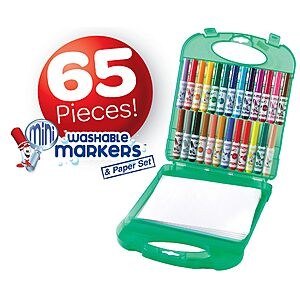 Crayola Pip-Squeaks Washable Marker Set (65ct), Coloring Set, Drawing Art Supplies for Kids, Spring Craft Kit, Travel Activity, Gifts for Kids $10.99