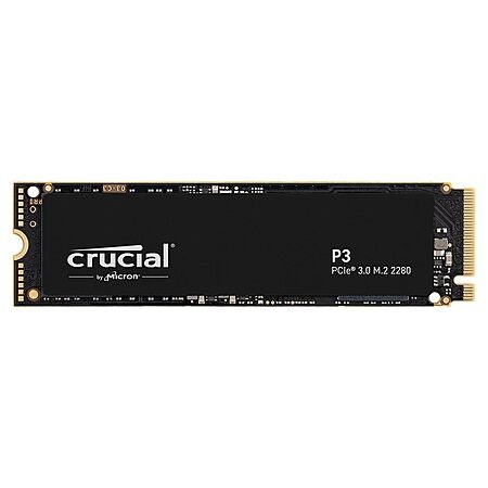 Crucial P3 PCIe Gen3 NVMe 1TB SSD, Up to 3,500MB/s Read