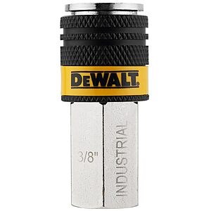 DEWALT 3/8-Inch Industrial Air Coupler with 3/8-Inch FNPT (DXCM036-0240) $6.66 + Free Shipping w/ Prime or on $35+