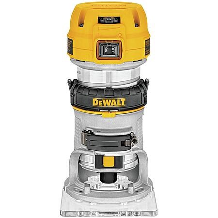 DEWALT Router, Fixed Base, 1-1/4 HP, 7.7-Amp, Variable Speed Trigger, Corded (DWP611)