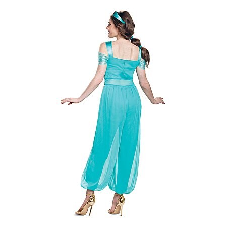 Disney Women's Jasmine Deluxe Adult Costume, Turquoise, Medium $23.06