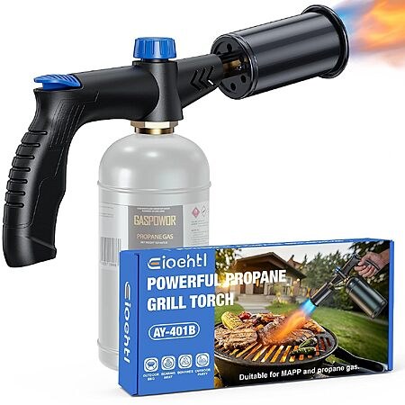 Eioehtl One-Touch Propane Torch w/ Safety Lock