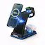 Energizer - 3-in-1 15W Qi Certified Wireless Fast 15W Charger Charging Station/Stand w/ RGB Light for iPhone + AirPods + Apple Watch - Black $15.99