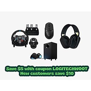 Extra $5 off on Logitech Gaming Deals at Woot!