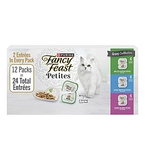 Fancy Feast Petites 12-pack (24 servings) $7.40 with S&S at Amazon