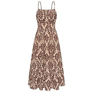GRACE KARIN Women's Smocked Floral Maxi Sundress w/ Pockets (various) from $15.83 + Free Shipping w/ Prime or on $35+