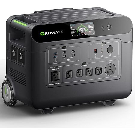 GROWATT HELIOS 3600 Portable Power Station, 3600Wh LFP Solar Generator | Expandable up to…