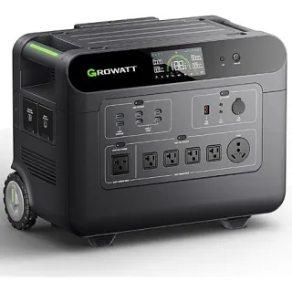 GROWATT HELIOS 3600 Portable Power Station, 3600Wh LFP Solar Generator | Expandable up to 36kWh capacity, 240V/7200W AC Output