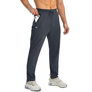 G Gradual Men's 4-Way Stretch Tapered Jogger Sweatpants w/ 3 Zipper Pockets (S-3XL, Various Colors) from $14.99 + Free Shipping w/ Prime or on $35+