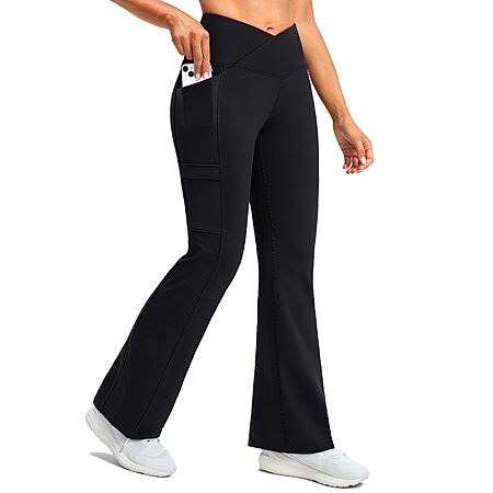 G Gradual Women’s Fleece-Lined Flare Pants w/ Pockets (Various Colors & Sizes)