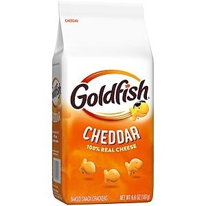 Goldfish Cheddar Cheese Crackers, Baked Snack Crackers, 6.6 oz Bag~$1.78 After Coupon & S&S @ Amazon