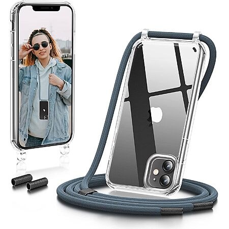 Goodvish iPhone 11 Crossbody Lanyard Case (Pine Green)