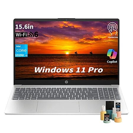 HP Flagship Touchscreen Laptop Computer - 15.6" HD Display, Intel 13th Core i3-1315U CPU, Up…