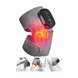 Heated Knee Massager, 3 Heat & Vibration Settings for Knee, Shoulder, and Elbow, $22.54 w/ coupon and code