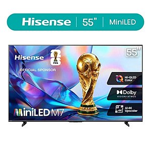 Hisense 55M7QG 55" 4K Uhd Mini-led Smart TVs with Remote $278