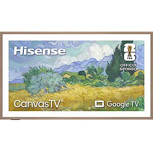 Hisense 55" Class S7 Canvas Series 4K QLED Smart Google TV with Hi Matte Display and UltraSlim Wall Mount (2026) $699.99