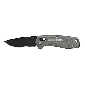 Husky Rapid Lock Folding Sporting Pocket Knife, $7.88, FS, Home Depot