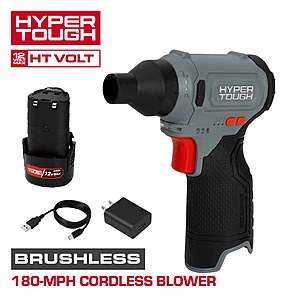 Hyper Tough 12V 180-MPH Cordless Blower with USB-C Charging Cable $34.97