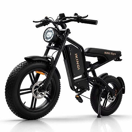 IKINGI Full Suspension Electric Bike 1500W Peak 60V 22Ah Off-Road E-bike $446 + Free Shipping $445.9