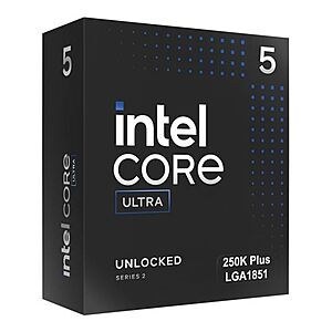 Intel Core Ultra 5 250K Plus Arrow Lake 4.2GHz Eighteen-Core LGA 1851 Boxed Processor - Heatsink Not Included $139.99