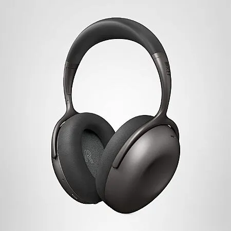 KEF Mu7 Noise Cancelling Wireless Headphones (Charcoal Grey), Adjustable
