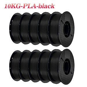 KINGROON 10KG PLA Black 3D Printer Filament Pack 10 Rolls 1KG 1.75MM Eco-Friendly $59