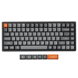 Keychron K2 Max 75% Layout QMK Custom Wireless Mechanical Keyboard (Banana Switch)