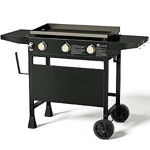 KingChii 3-Burner 28" Propane Griddles Outdoor Flat Top Gas Grill Griddle $168.99