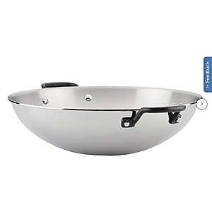 KitchenAid 15” 5-Ply Clad Stainless Steel Wok $79.99 free shipping Costco.com