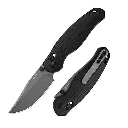 Kizer Phoca CC Pocket Knife, 2.93" Clip Point D2 Blade Folding Knife