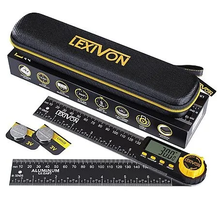 LEXIVON Digital Angle Finder Gauges: 5" 7" $20, 10" $28 & More