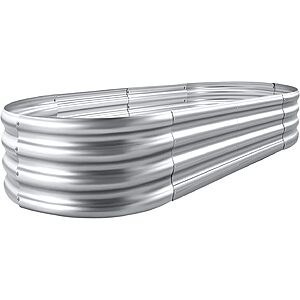 Land Guard 4' x 2' x 1' Galvanized Raised Garden Bed Kit $22.99