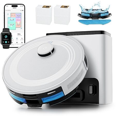 Lefant M2 Plus Robot Vacuum 6000Pa Self-Emptying 75 Days LiDAR