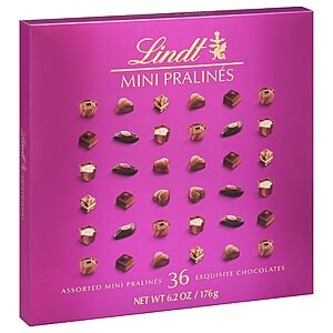 Lindt Mini Pralines, Assorted Chocolate Candy Pralines With Premium Filling, Great For Gift Giving, 6.2 oz. Gift Box~$12.43 With S&S @ Amazon