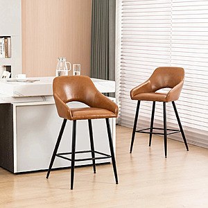 Mainstays PU Leather Barstool 2-Pack $88.32