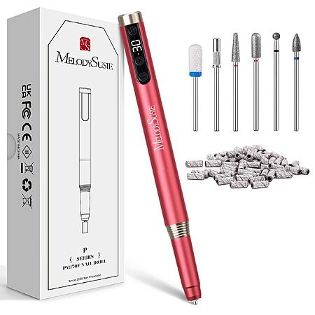 MelodySusie 30K RPM Pen-Shaped Cordless Nail Drill