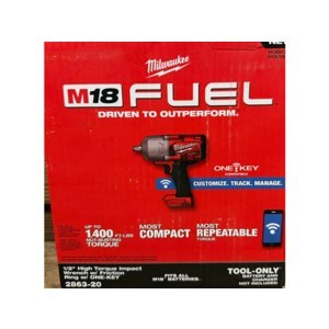 Milwaukee 2863-20 M18 FUEL ONE-KEY 11/2 in. High Torque Impact Wrench with Friction Ring (Tool-Only) 8V Lithium-Ion Brushless Cordless $225
