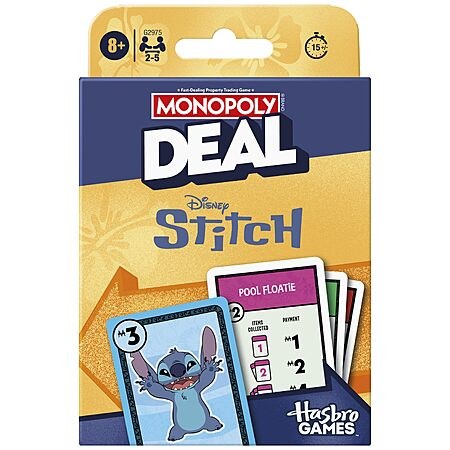 Monopoly Deal: Disney Stitch Edition Card Game