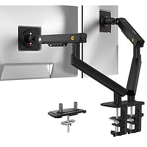 NB Dual Monitor Mount, Dual Monitor Stand fits up to 32 Inch, Mechanical Spring Monitor Arm, VESA 75/100 mm, Model-A5C (Black) $39.8