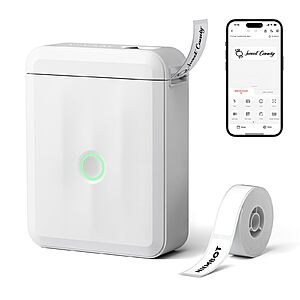 NIIMBOT D110 Upgraded Version Mini Label Maker Machine with Tape $9.99