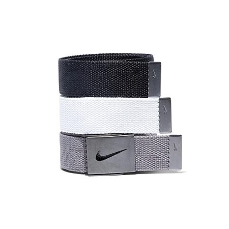 Nike Men's Standard 3 Pack Golf Web Belt, White/gray/black, One Size $17.35 at Amazon