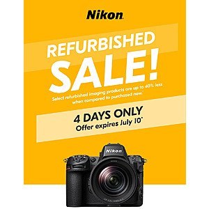Nikon Refurbished Sale is Back! Now through July 10th.