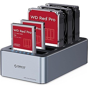 ORICO USB C 5 Bay Hard Drive Cloner/Duplicate Hard Drive Aluminum Docking Station $65.99 + Free Shipping