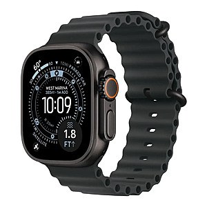 Open-Box: 49mm Apple Watch Ultra 3 GPS + Cellular Smartwatch Titanium Case w/ Black Ocean Band $599
